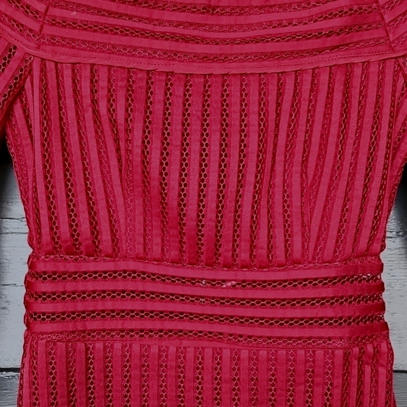 ENDLESS ROSE Off-Shoulder Sheath Dress Red sz S NEW Women's Cocktail Evening - Picture 4 of 9